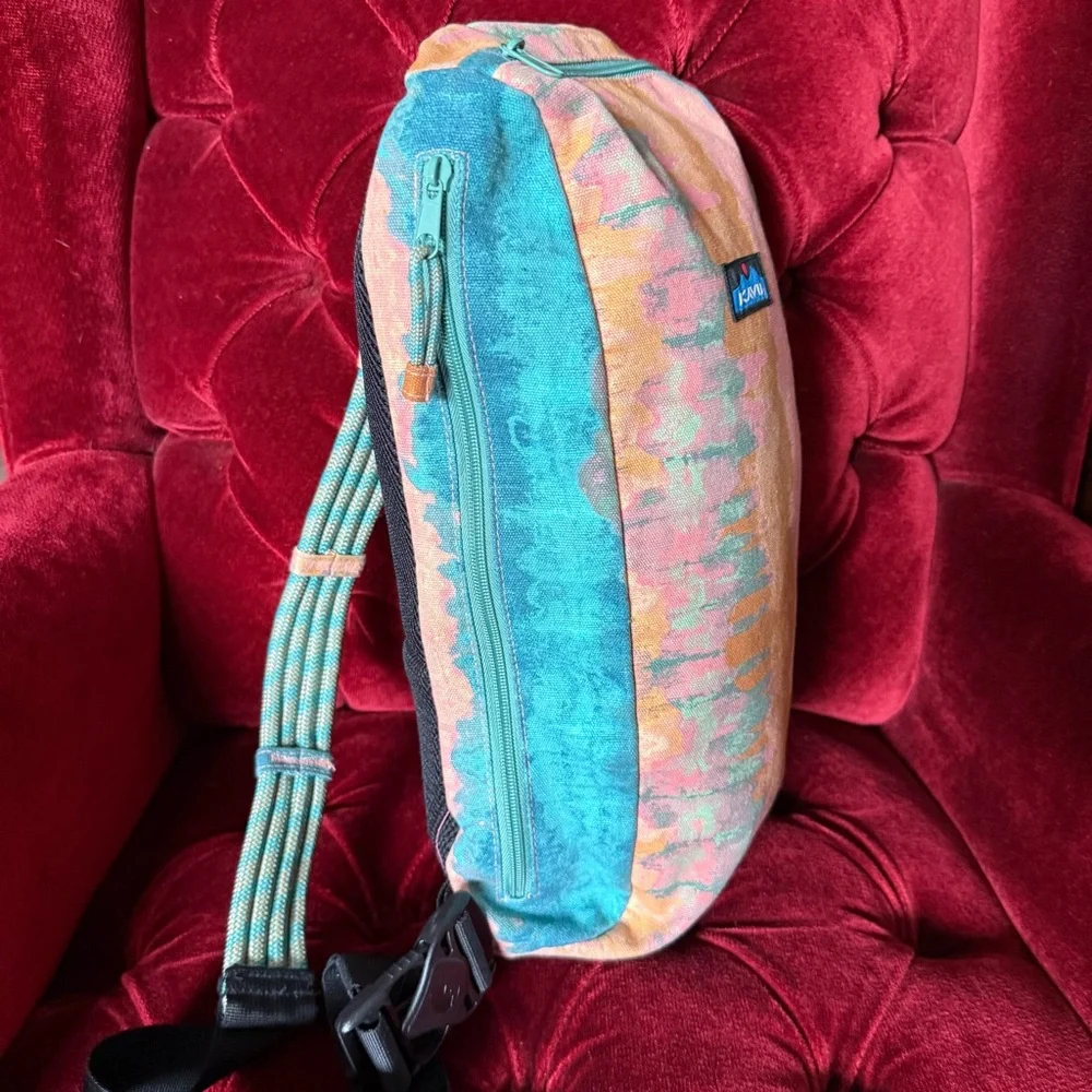 KAVU - Switch Slinger Rope Pack Rucksack - Coastal Tie Dye - 16 x 8.5